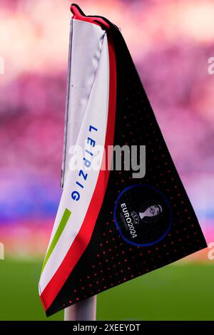 Lipsia, Allemagne. 27 juin 2024. Drapeau du coin au match de football Euro 2024 entre la Croatie et l'Italie au stade de Leipzig, Lipsia, Allemagne - lundi 24 juin 2024. Sport - Soccer . (Photo de Fabio Ferrari/LaPresse) crédit : LaPresse/Alamy Live News Banque D'Images