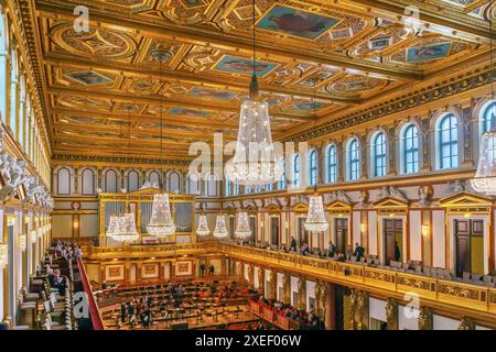 Grand Golden Hall à Musikverein, Vienne, Autriche Banque D'Images