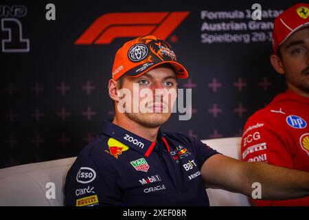 01 Max Verstappen, (NED) Oracle Red Bull Racing, Honda lors du GP d'Autriche, Spielberg 27-30 juin 2024, championnat du monde de formule 1 2024. Banque D'Images