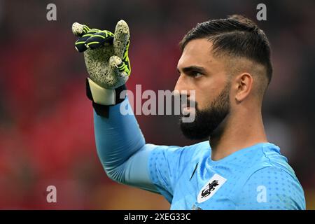 Dortmund - le gardien Georgie Giorgi Loria lors du match du groupe F de l'UEFA EURO 2024 entre la Turquie et la Géorgie au signal Iduna Park le 18 juin 2024 à Dortmund, Allemagne. ANP | Hollandse Hoogte | Gerrit van Keulen Banque D'Images