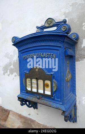 Boîte aux lettres historique à Alsfeld en Hesse, Allemagne Banque D'Images