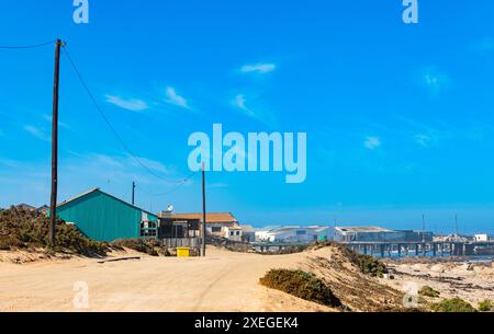 Scènes côtières à Port Nolloth, Afrique du Sud Banque D'Images