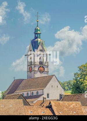 Eglise catholique Jean-Baptiste - Laufenburg AG Banque D'Images