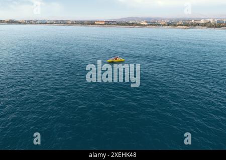 Vue aérienne de la plage d'Evrenseki. Antalya. Turquie. Banque D'Images