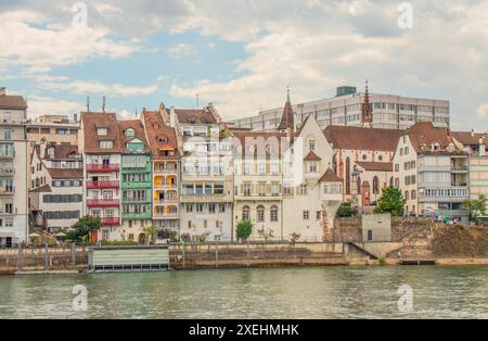 Sur le Rhin à Bâle, en Suisse Banque D'Images