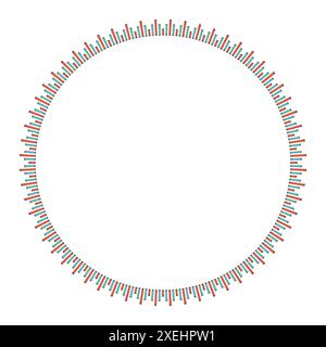 Cadre rond d'égaliseur texturé abstrait Illustration de Vecteur