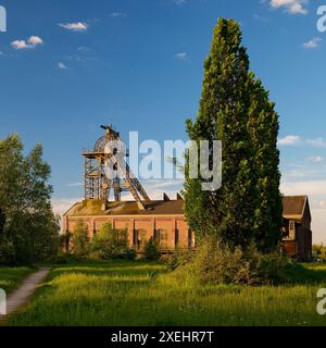 Parc régional de Gneisenau avec salle des machines et le Tomson-Bock, Dortmund, région de la Ruhr, Allemagne, Europe Banque D'Images