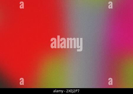 Fond coloré de texture granuleuse abstraite dégradé rouge à vert Banque D'Images