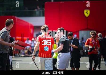 Autriche, 28/06/2024, 16 Charles Leclerc, (mon) Scuderia Ferrari lors du GP autrichien, Spielberg 27-30 juin 2024, Championnat du monde de formule 1 2024. Banque D'Images