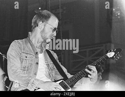 Leicester, Royaume-Uni, 29 janvier 1980 : Andy Powell du groupe de rock Wishbone Ash se produisant au de Montfort Hall. Photo : Terry Murden / DB Media services / Alamy Banque D'Images