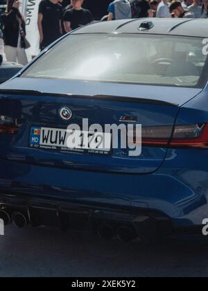 Blue BMW M3 Comepetition Banque D'Images