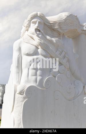 Statue de Poséidon et Amphitriti, Thassos, Grèce Banque D'Images