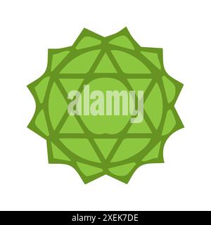 Icône Chakra du cœur Illustration de Vecteur