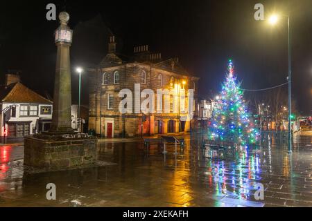 Arbre de Noël Guisborough Cleveland, North Yorkshire 2023 Banque D'Images