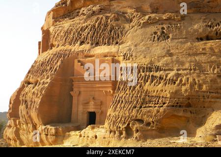 Site archéologique. Mada'in Saleh. Désert arabe. Arabie saoudite. Banque D'Images