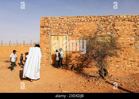 Mauritanie, Chinguetti, école Ntkmkmet Banque D'Images