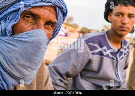 Mauritanie, environs de M'Haireth, portrait Banque D'Images