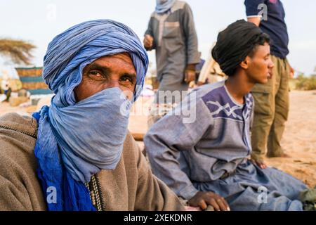 Mauritanie, environs de M'Haireth, portrait Banque D'Images