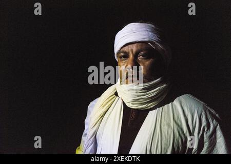 Mauritanie, environs de M'Haireth, portrait Banque D'Images