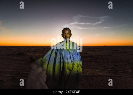 Mauritanie, environs de Chami, portrait Banque D'Images