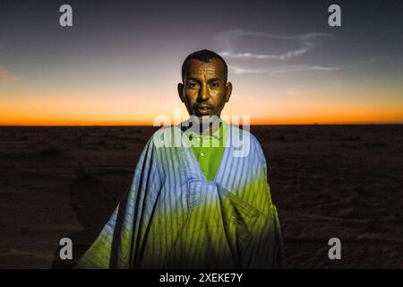 Mauritanie, environs de Chami, portrait Banque D'Images