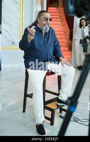 Le chanteur de flamenco Diego El Cigala présente la tournée nationale 'Diego El Cigala Canta a México' au Théâtre Calderón le 28 juin 2024 à Madrid, Espagne. Banque D'Images