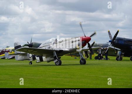 Amérique du Nord, P-51D, Mustang, 413779, G-CMDK, Sywell Air Display, Northampton. Angleterre, Royaume-Uni. Banque D'Images