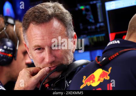 Spielberg, Autriche. 28 juin 2024. Christian Horner (GBR) Red Bull Racing Team principal. 28.06.2024. Championnat du monde de formule 1, Rd 11, Grand Prix d'Autriche, Spielberg, Autriche, journée de qualification Sprint. Le crédit photo devrait se lire : XPB/Alamy Live News. Banque D'Images