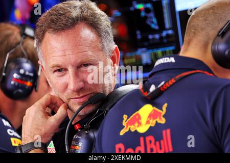 Spielberg, Autriche. 28 juin 2024. Christian Horner (GBR) Red Bull Racing Team principal. 28.06.2024. Championnat du monde de formule 1, Rd 11, Grand Prix d'Autriche, Spielberg, Autriche, journée de qualification Sprint. Le crédit photo devrait se lire : XPB/Alamy Live News. Banque D'Images