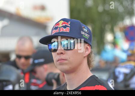 Portrait #69 Kalle ROVANPERA (fin), TOYOTA GR Yaris Rally1, Team : Toyota Gazoo Racing WRT (DEU) Motorsport, FIA WRC, 80. Rallye Pologne, World Rally CamChampionship, Mikolajci, Polen, Autogramstunde, 27.06.2024 Foto : Eibner-Pressefoto/Juergen Augst Banque D'Images