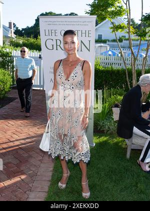 Amanda Stankeiwicz assiste à la soirée de lancement du livre d'Ann Liguori pour « Life on the Green, Lessons & Wisdom from Legends of Golf » au Canoe place Inn à Hampton Bays, NY, le 27 juin 2024. (Photo de David Warren /Sipa? ÉTATS-UNIS) Banque D'Images