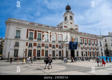 Maison royale de la poste, Puerta del sol, Madrid ; Madrid, Espagne Banque D'Images