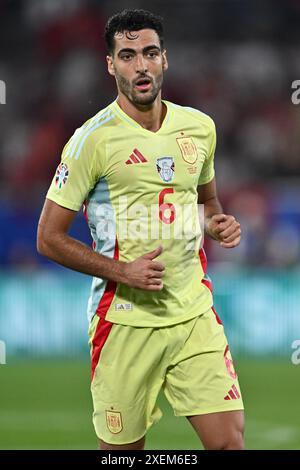 DUSSELDORF, ALLEMAGNE - 24 JUIN : Mikel Merino, de l'Espagne, lors du match de la phase de groupes de l'UEFA EURO 2024 opposant l'Albanie et l'Espagne au d¸sseldorf Arena, en juin Banque D'Images