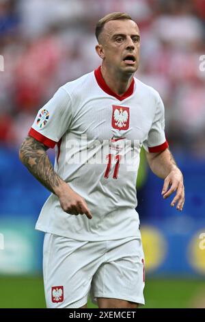 BERLIN, ALLEMAGNE - 21 JUIN : Kamil Grosicki de Pologne lors du match de la phase de groupes de l'UEFA EURO 2024 entre la Pologne et l'Autriche à l'Olympiastadion le juin Banque D'Images