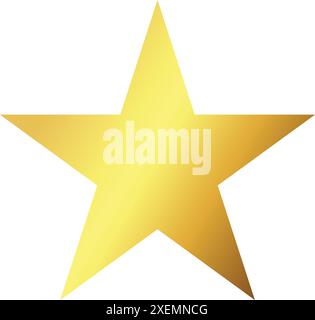 Icône d'étoile, icône d'évaluation d'étoiles, symbole d'or d'étoile, évaluation du client, commentaires, étoile dorée Illustration de Vecteur