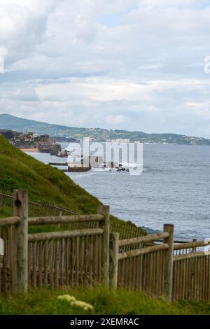 Ports de pêche fort de Ciboure et Socoa sur la côte basque, stations célèbres, connues pour leur belle architecture, leurs plages de sable fin, leur cuisine, Sud de la France, Basqu Banque D'Images