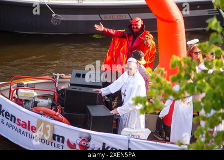 28. 06. 2024 Leyde, pays-Bas, Lakenfest, célébration de l'été à partir de Leyde Banque D'Images