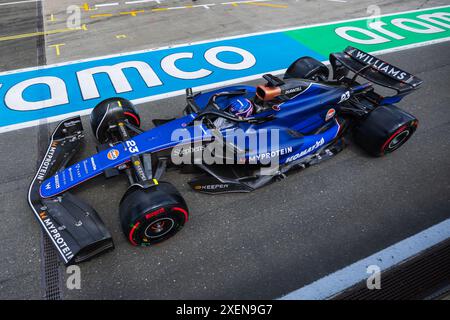 Red Bull Ring, Spielberg, Autriche. 28 juin 2024 ; Alexander Albon de Thaïlande et Williams Racing lors du Grand Prix de formule 1 d'Autriche crédit : Jay Hirano/AFLO/Alamy Live News Banque D'Images