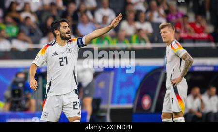 Francfort, Allemagne. 23 juin 2024. Ilkay Gündogan (DFB) Toni Kroos (DFB) Suisse - Allemagne Schweiz - Deutschland 23.06.2024 Copyright (nur für Banque D'Images