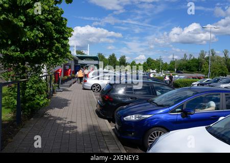 Station-service Norton Canes sur la route à péage M6, Angleterre, Royaume-Uni Banque D'Images