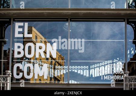 Site archéologique et musée du Centre culturel et mémorial El Born, Barcelone, Espagne. Banque D'Images