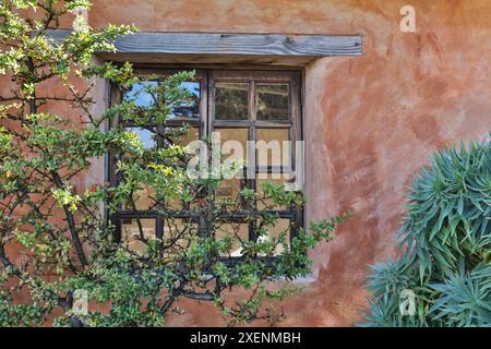 États-Unis, Californie, Carmel. À l'intérieur du parc du musée de la Basilique de la Mission Carmel Banque D'Images