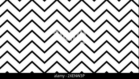 Motif classique sans couture chevron zigzag sur fond blanc. Illustration de Vecteur