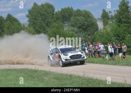 Adrien FOURMAUX (FRA) / Alexandre CORIA (FRA), FORD Puma Rally1, Team : M-Sport Ford WRT (GBR) Motorsport, FIA WRC, 80. Rallye Pologne, Championnat du monde des rallyes, Polen, SS5, WP5, Stanczyki2, 28.06.2024 Foto : Eibner-Pressefoto/Juergen Augst Banque D'Images