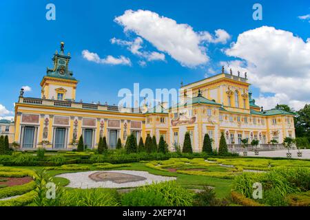 Palais de Wilanów à Varsovie, Pologne Banque D'Images