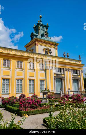 Palais de Wilanów à Varsovie, Pologne Banque D'Images