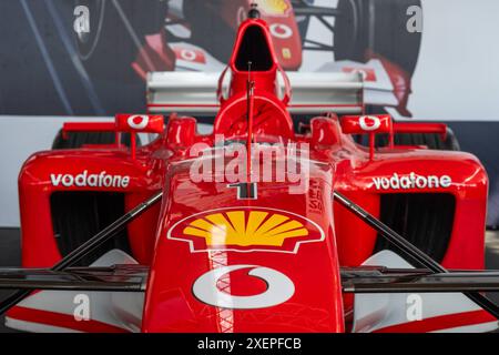 SPIELBERG, AUTRICHE - JUIN 28 : Ferrari F2002 de 2002 de l'ancien champion du monde d'Allemagne Michael Schumacher lors du sprint avant le Grand Prix de F1 d'Autriche au Red Bull Ring le 29 juin 2024 à Spielberg, Autriche.240629 SEPA 19 001 - 20240629 PD1397 Banque D'Images