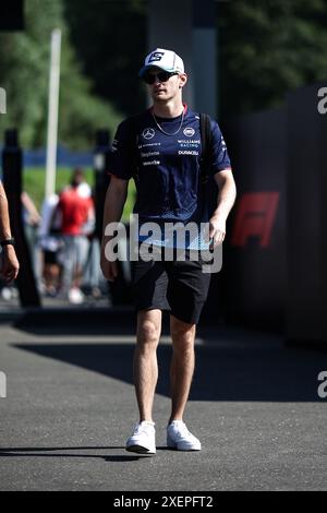 SARGEANT Logan (usa), Williams Racing FW46, portrait lors du Grand Prix d'Autriche de formule 1 Qatar Airways 2024, 11ème manche du Championnat du monde de formule 1 2024 du 28 au 30 juin 2024 sur le Red Bull Ring, à Spielberg, Autriche Banque D'Images
