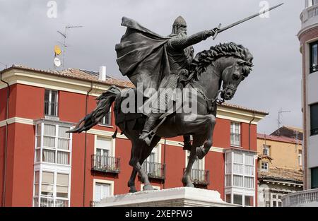 Monument à la DEP. Miguel Primo de Rivera Square. Burgos. Castille-león. Espagne Banque D'Images