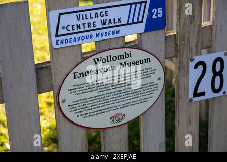 Musée Wollombi Endeavour à l'ancien bâtiment de courthosue du 19ème siècle dans le centre du village de Wollombi, Nouvelle-Galles du Sud, Australie Banque D'Images